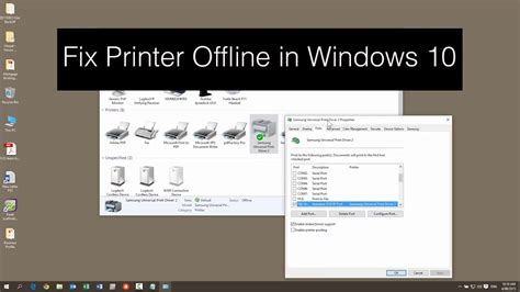 Printer is showing offline how to fix