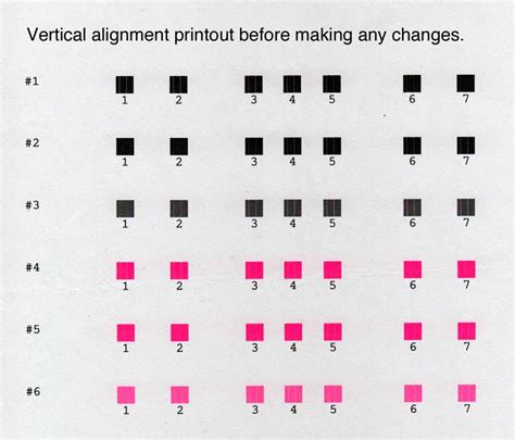 Printhead alignment tests