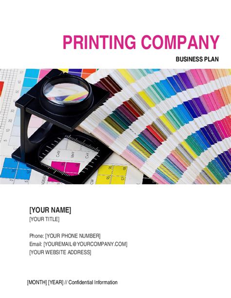 Printing Business Plans