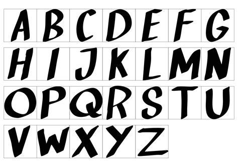 Printing Letters Template