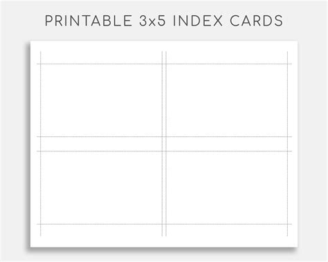 Printing On 3X5 Index Cards Tutlin.psstech.co Free Printable Index