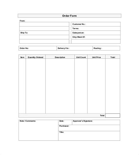 Printing Order Form Template SampleTemplatess SampleTemplatess