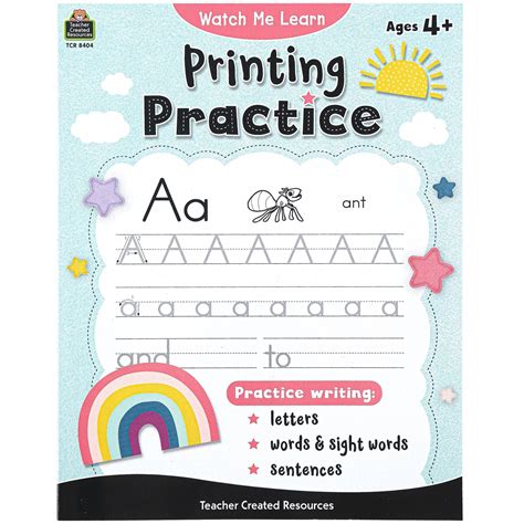 Printing Practice Handwriting Workbook