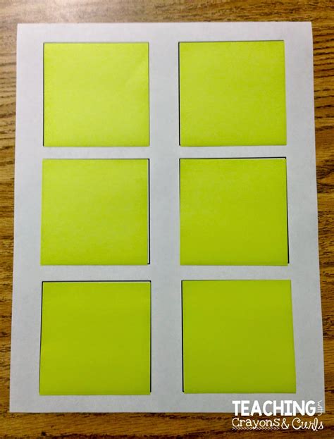 Printing on Sticky Notes! Teaching With Crayons and Curls