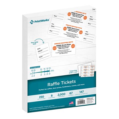 Printworks Raffle Ticket Template