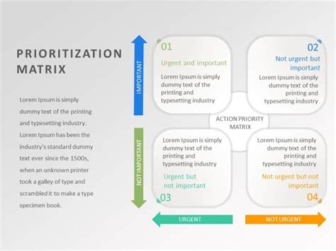 Prioritization Matrix PowerPoint Template SlideUpLift