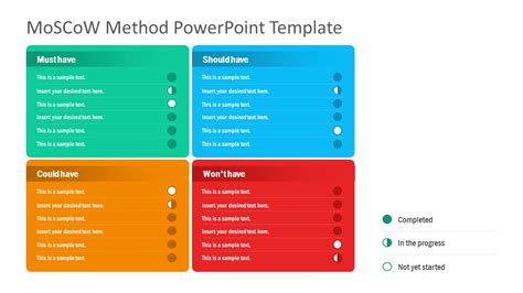 Prioritization Moscow Method Template