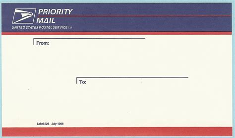 Priority Mail Label 228 1stadenium