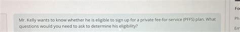 Private Fee For Service Provider Questions And Answers
