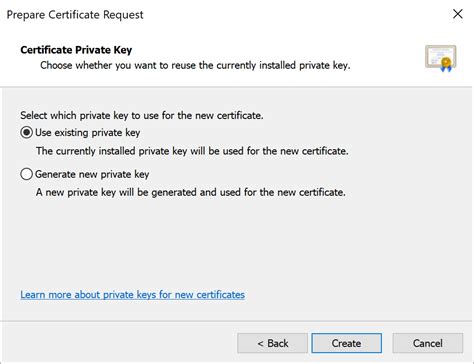 Private key is missing in the certificate.  This key is typically distributed as a P...