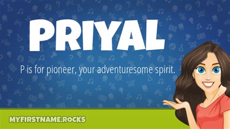 Priyal First Name Personality & Popularity