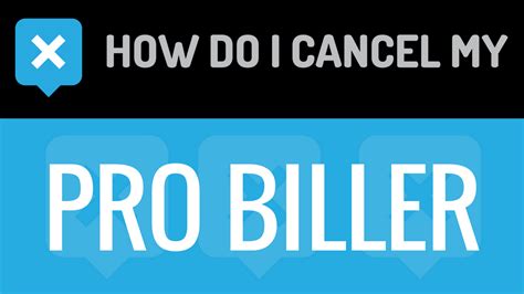 Pro biller. To cancel your MBI Probiller subscription, follow these 5 easy steps: 1. Dial 1-855-232-9550 to talk to customer service. 2. Speak to a representative. 3. Give them your account information and the name of the service you want to cancel. 4. Ask for a refund if you are eligible. 