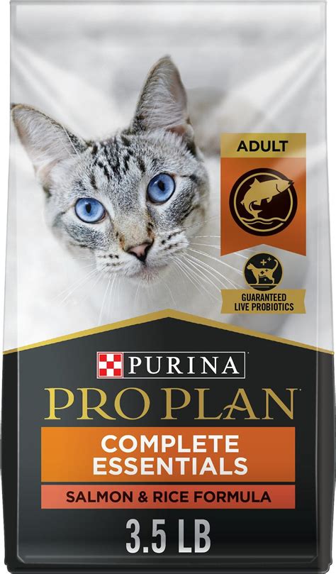 Pro plan salmon and rice. Product Description. Tender pieces in sauce made with real salmon and shrimp and complemented with rice for a taste cats love. Made with antioxidants for a healthy immune system as well as omega-6 fatty acids and vitamin A to nourish skin & coat. 