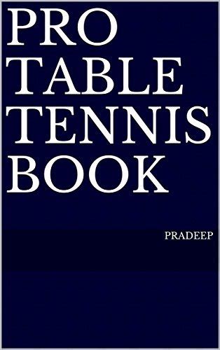 Read Online Pro Table Tennis Book By Pradeep