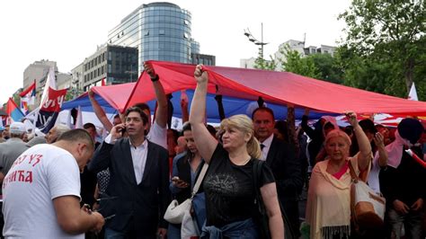 Pro-government rally held in Serbia amid growing discontent after mass shootings