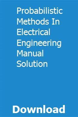 Probabilistic methods in electrical engineering manual solution. - Soccer skills defending a complete guide to tactics and training.