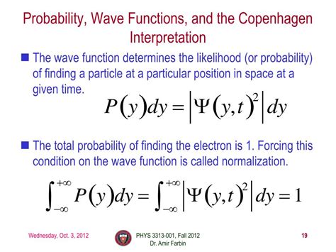 Probability Interpretation of Wavefunction - University of Texas at …