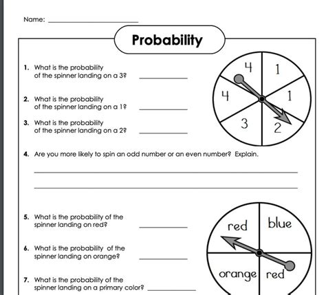 Probability Worksheets Probability Worksheets Probability Lessons Probability Math