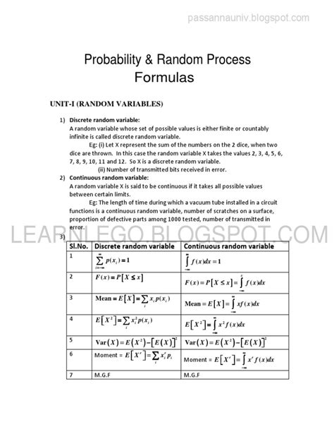 Probability and random process pdf free download.  How likely something is to happen.  Many eve...