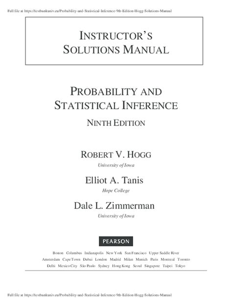 Probability and statistical inference solution manual 8. - A hangmans diary by franz schmidt.