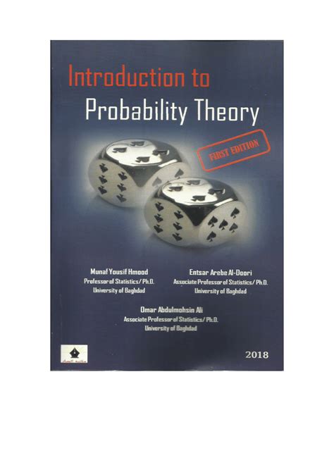 Probability distribution book pdf.  Thus, Probability theory is the branch of...