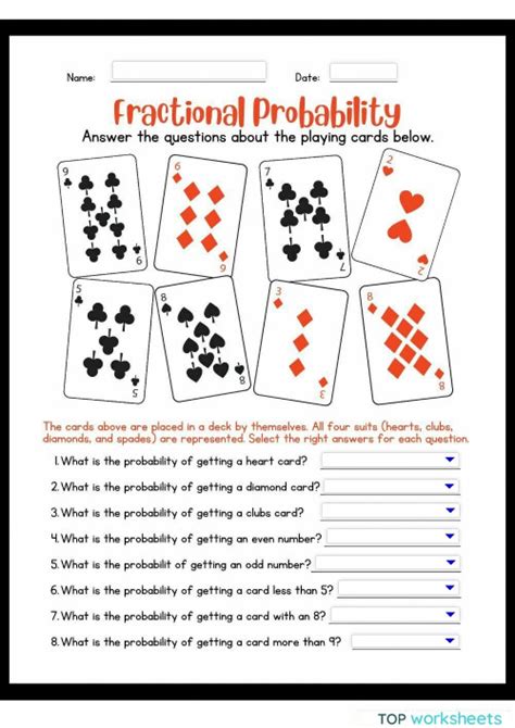 Probability. Interactive worksheet TopWorksheets
