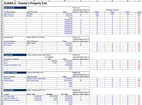 Probate Accounting Template Excel