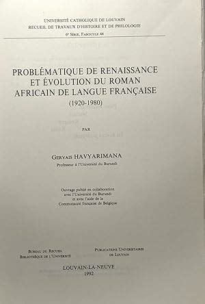 Problématique de renaissance et évolution du roman africain de langue française (1920 1980). - Spreadsheet modeling and decision analysis edition 6 solutions manual.