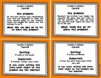 Problem And Solution Task Cards