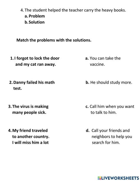 Problem And Solution Worksheets For 3rd Grade