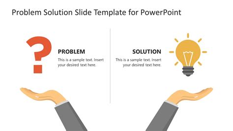 Problem Solution Slide Template for PowerPoint