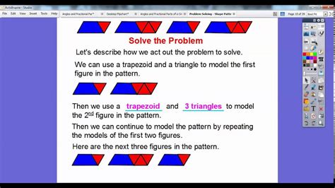 Problem Solving Shape Patterns Lesson 10.7 YouTube