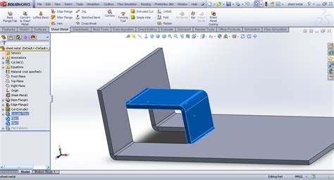 Problem with creating Sheet Metal feature in SolidWorks GrabCAD Questions