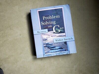 Download Problem Solving With C By Walter J Savitch