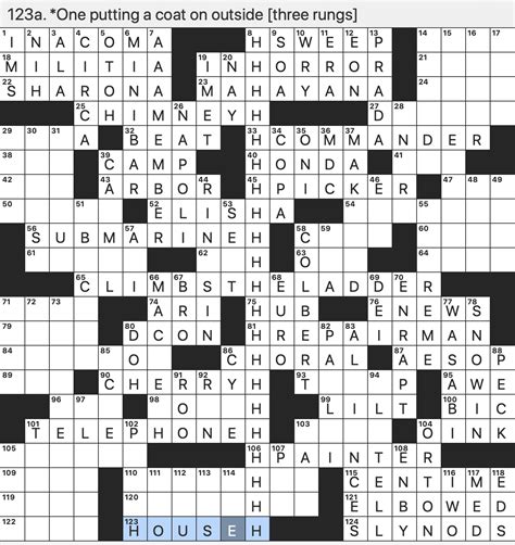 Find the latest crossword clues from New York Times Crossw