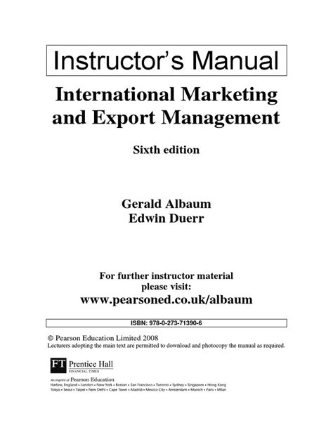 Problems In Marketing Instructors Manual