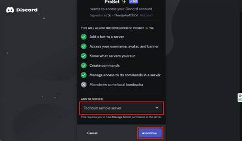Probot discord server.  Bij het instellen van ProBot op Discord moet u de bot integreren...