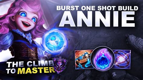 This page shows you how a pro builds Annie in detail. Solo queue and tournament matches played by the best Annie players are listed. On the current patch pros on Annie have won 0 out of 2 matches, resulting in a win rate of 0% and a pick rate of <0.1% .. 