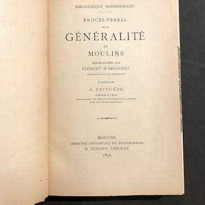 Procès verbal de la généralité de moulins dressé en 1686. - Manuale di manutenzione del motore deutz hf 4m.