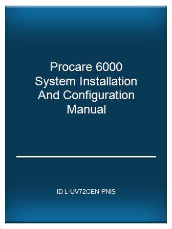 Procare 6000 system installation and configuration manual. - Word 2003 guias visuales visual guides.