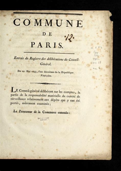 Proce  s verbal des de libe rations de la commune de besanc ʹon, du 28 juillet 1789. - Of civic education textbook for senior secondary.