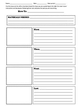 Procedural Text Worksheets Teaching Resources Tpt