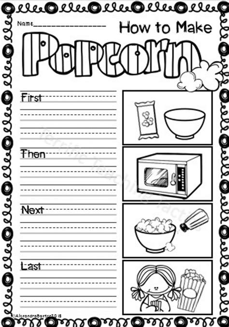 Procedural Writing Worksheet Education Com