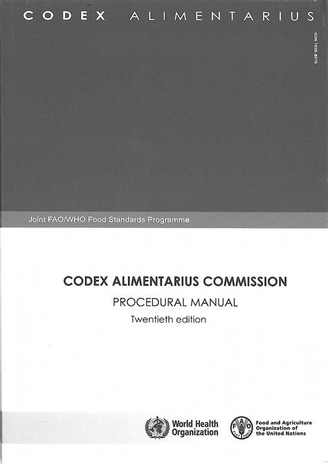 Procedural manual of the codex alimentarius commission joint fao who food standards programme. - Kymco people 50 scooter service manual.