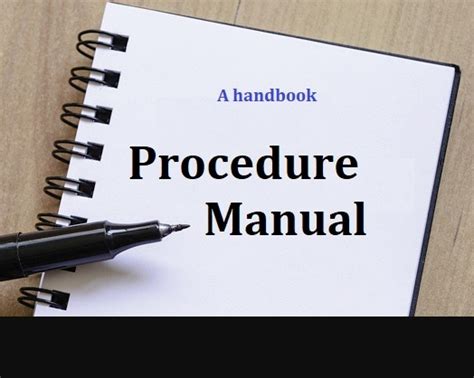 Procedure Manual Templates 11+ Free Printable Word & PDF Formats