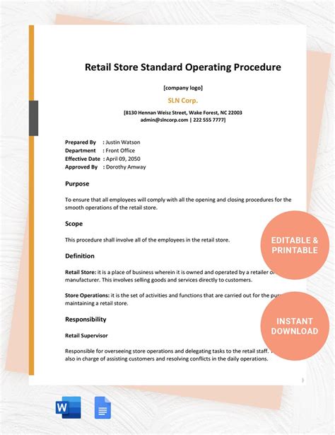 Procedures manual template for convenience store. - Suzuki rmz450 motorrad service reparaturanleitung 2005 2007 herunterladen.