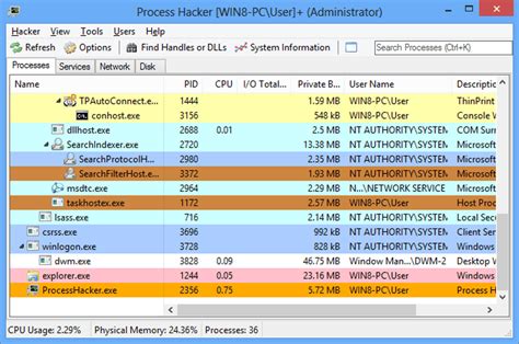 Process Hacker for Windows