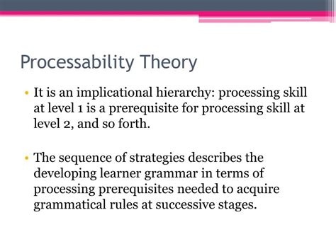Processability meaning
