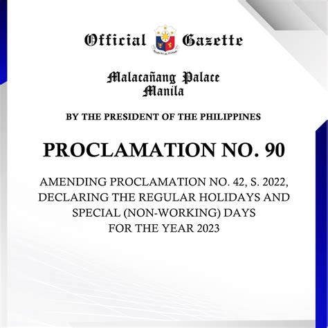 Proclamation No. 90, s. 1963 Official Gazette of the Republic of th…