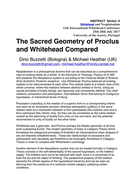 Proclus Conception of Geometric Space and Its Actuality